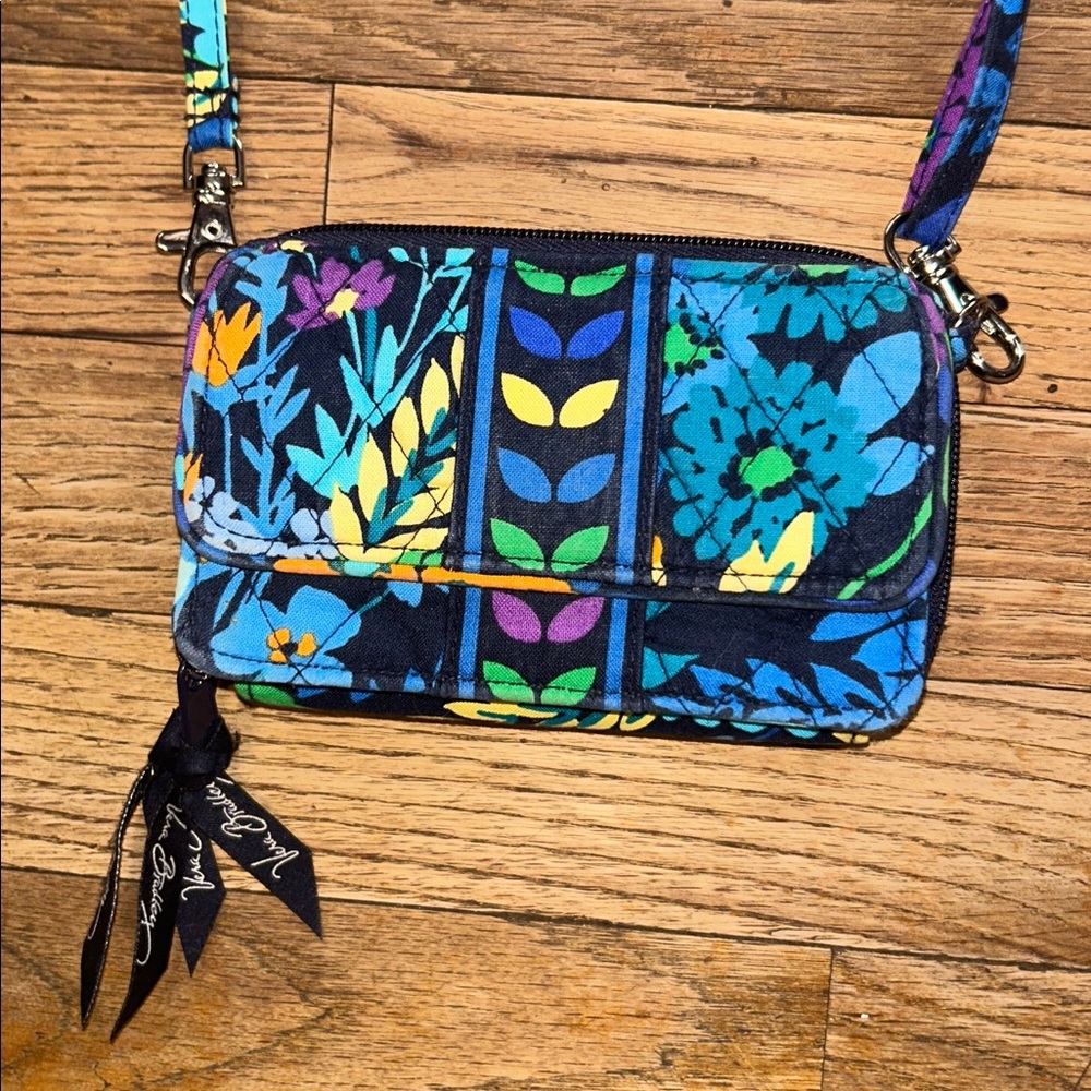 Vera Bradley product in the retired  Midnight Blues pattern All In One Crossbody